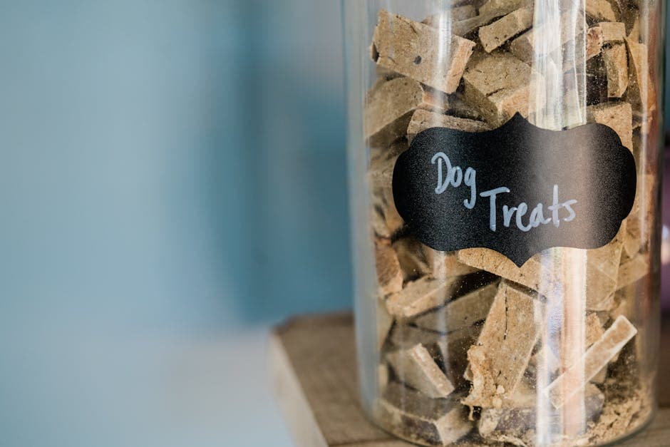 Homemade hypoallergenic dog treats on a baking sheet